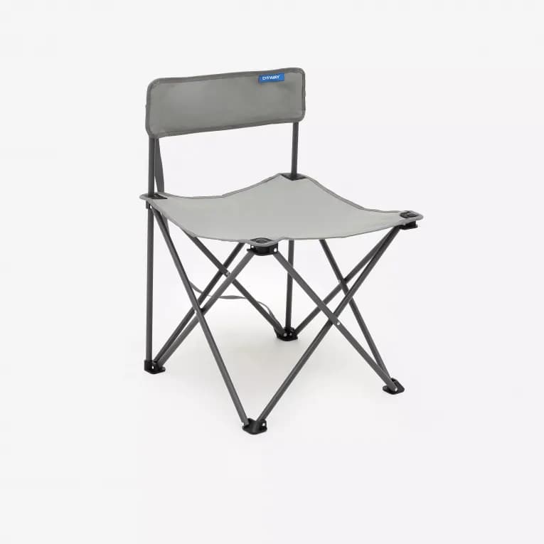 Стул складной кемпинговый серый Deway Basic 100