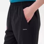 Брюки для фитнеса женские черные Defit 100