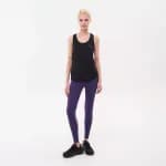 Легинсы для фитнеса женские фиолетовые Defit 300