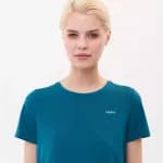 Футболка для фитнеса женская зелёная Defit 300