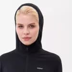 Куртка для бега женская черная Defit Warm 500