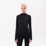Куртка для бега женская черная Defit Warm 500