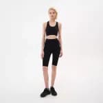 Шорты для йоги женские чёрные Defit 500