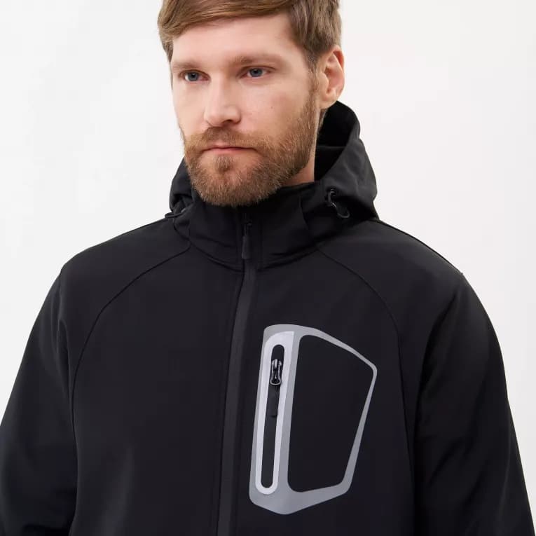 Куртка softshell мужская чёрная Deway 100