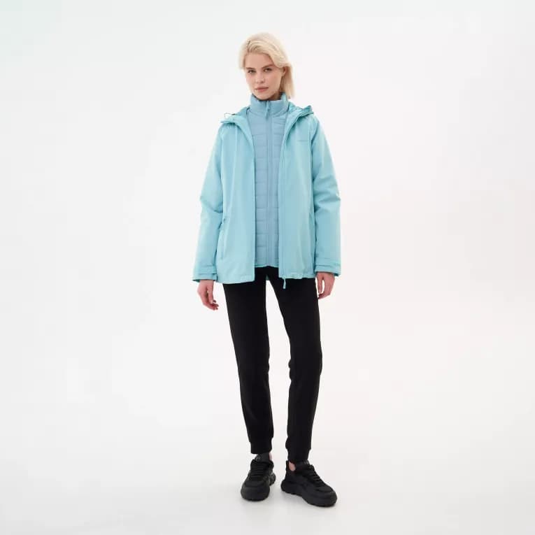 Куртка 3в1 женская голубая Deway 500