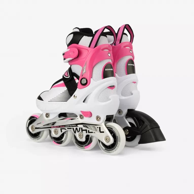 Роликовые коньки детские розовые Dewheel 500