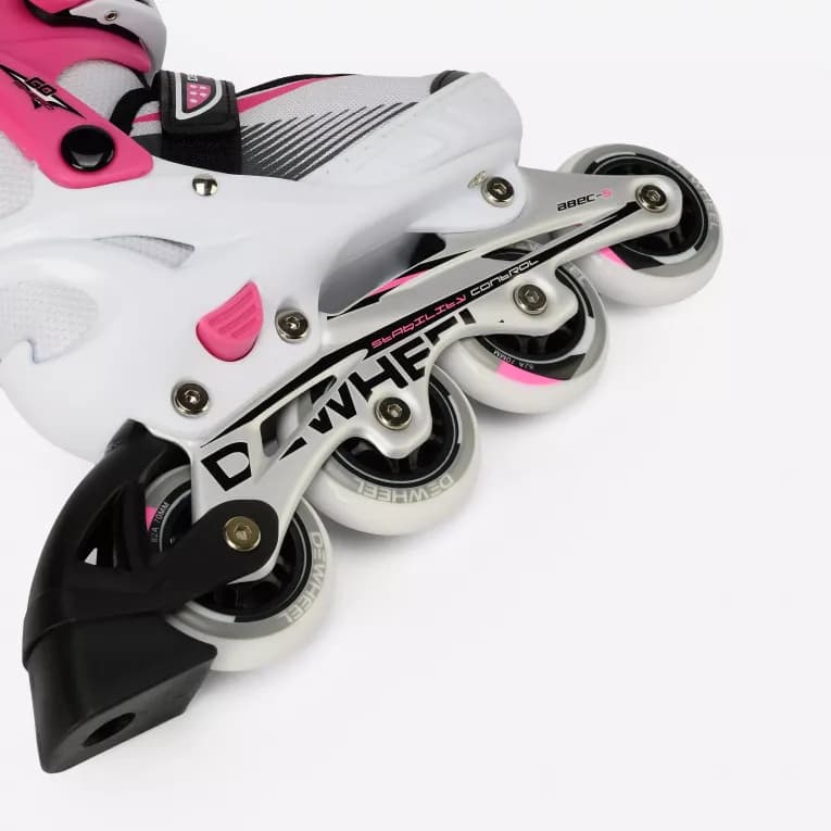 Роликовые коньки детские розовые Dewheel 500