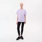 Футболка женская лиловая Defit Oversize 500