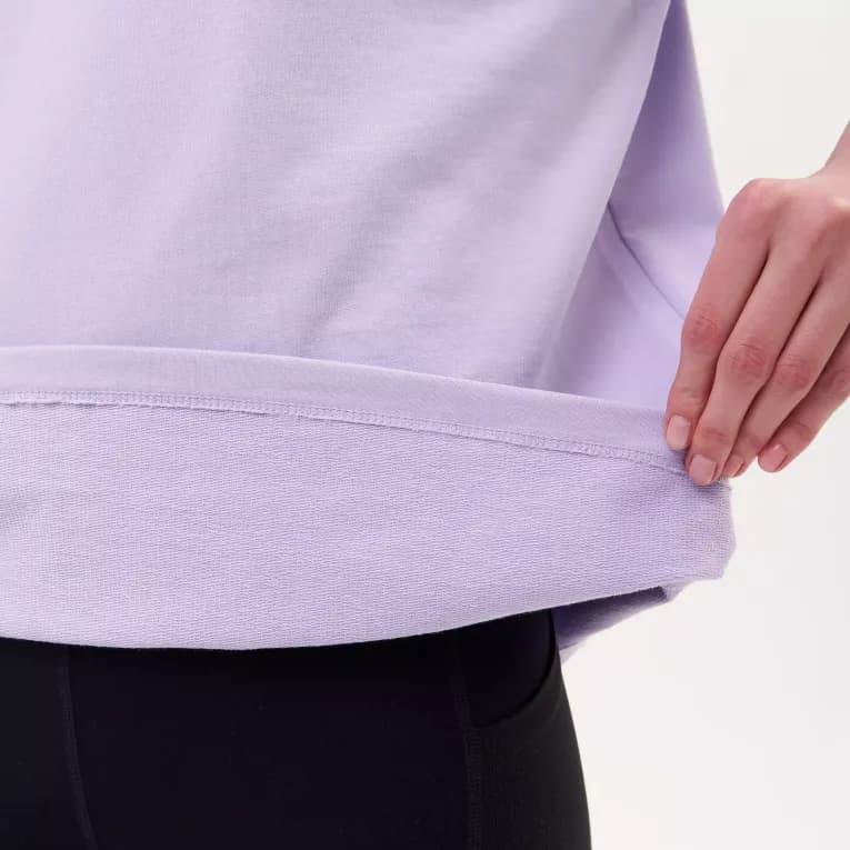 Футболка женская лиловая Defit Oversize 500