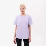Футболка женская лиловая Defit Oversize 500