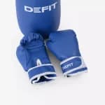 Набор для бокса детский боксёрский мешок + боксёрские перчатки синий Defit 100