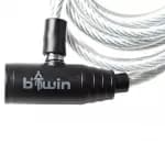 Замок для велосипеда с крючом серый Btwin Elops 100