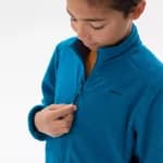 Кофта для походов флисовая для мальчиков темно-синяя Quechua MH150
