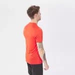 Футболка для походов мужская оранжевая 100 Quechua