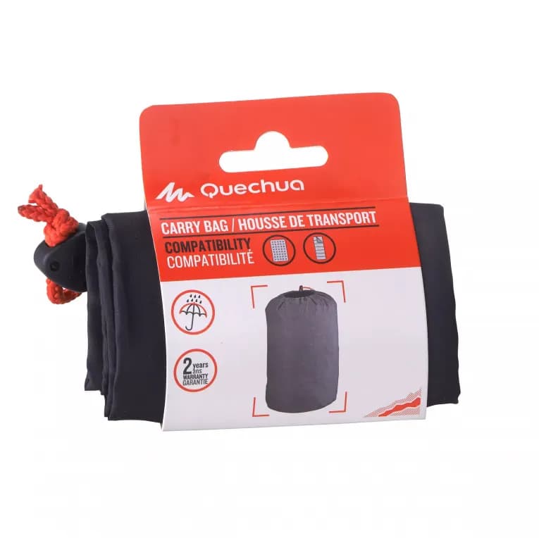 Чехол для хранения спального мешка 23л чёрный Quechua 100