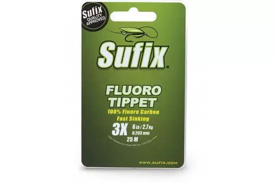Леска SUFIX Fluoro Tippet прозрачная 25 м 0.318 мм 5,4 кг