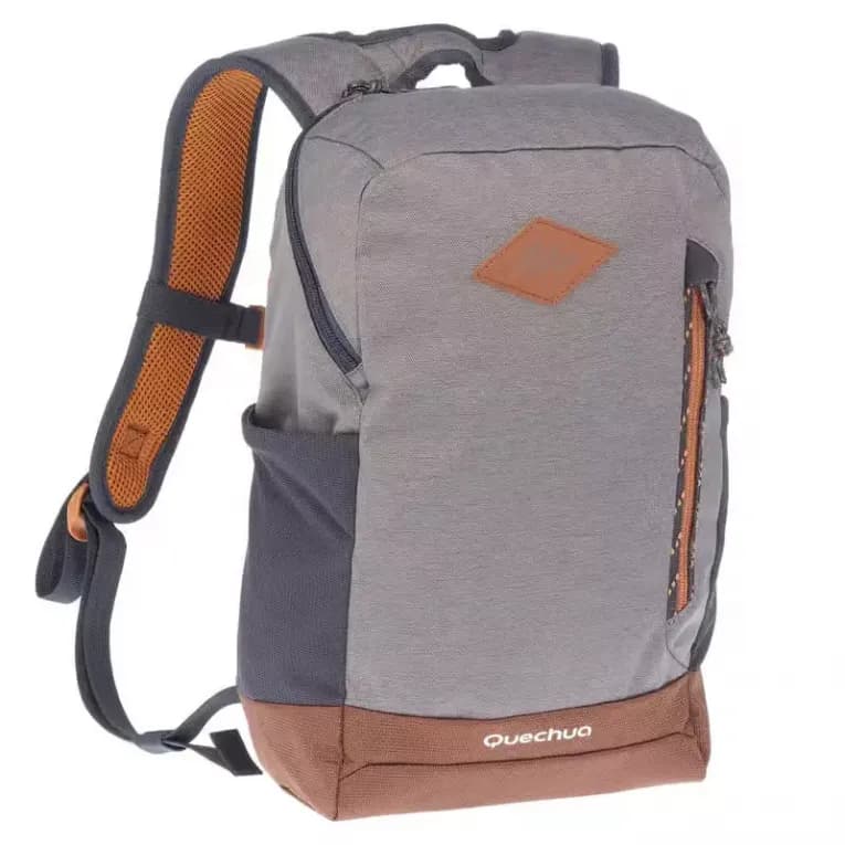 Рюкзак походный 10 л серо-коричневый Quechua NH500