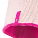 Шапка двухсторонняя детская розовая Wedze Reverse 100