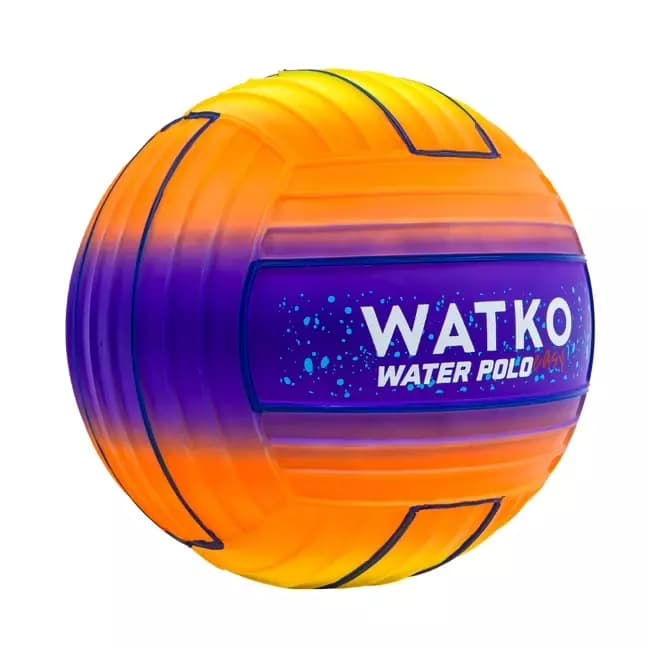 Мяч для водного поло резиновый оранжевый Watko Sunset 100