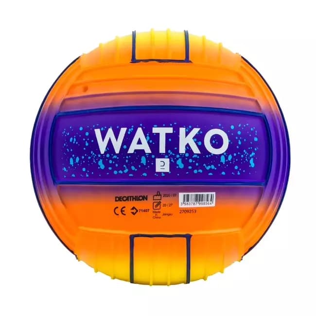 Мяч для водного поло резиновый оранжевый Watko Sunset 100