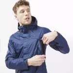Куртка для походов мужская синяя Quechua