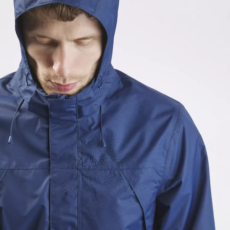 Куртка для походов мужская синяя Quechua