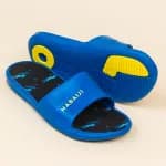 Тапочки для бассейна детские синие с принтом NABAIJI 500 CROCO