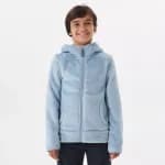 Кофта флисовая для девочек голубая 500 Quechua