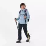 Кофта флисовая для девочек голубая 500 Quechua