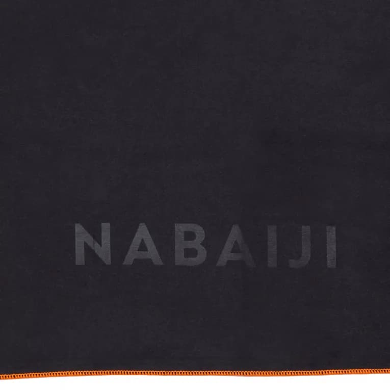 Полотенце из микрофибры 65x90 см размер M черное Nabaiji