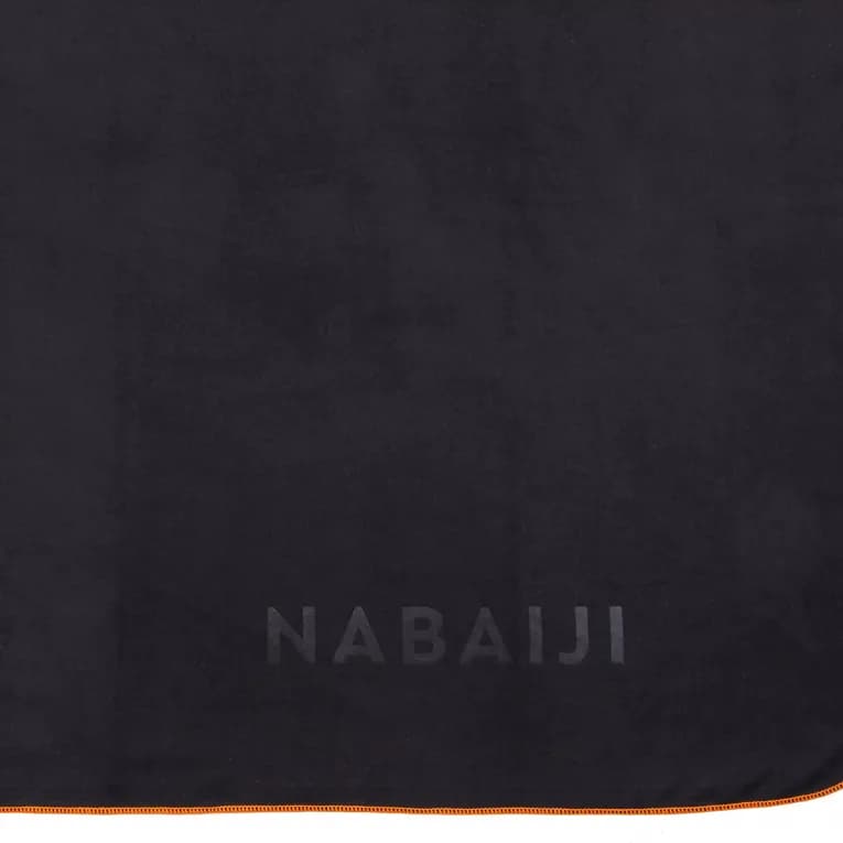 Полотенце из микрофибры 110x175см черное Nabaiji 100