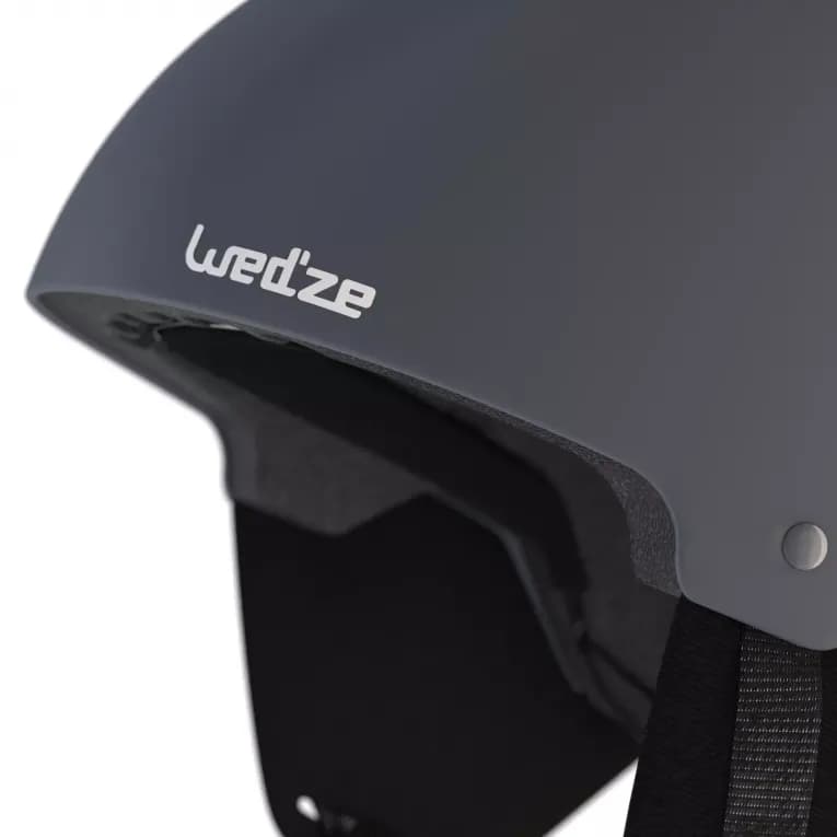 Шлем горнолыжный для взрослых серый Wedze 100