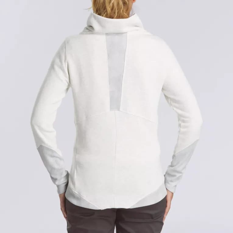 Толстовка походная женская белая Quechua 500