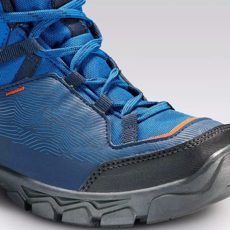 Кроссовки походные для детей синие Quechua MH120 MID
