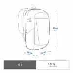 Рюкзак походный 20 л синий Quechua 100