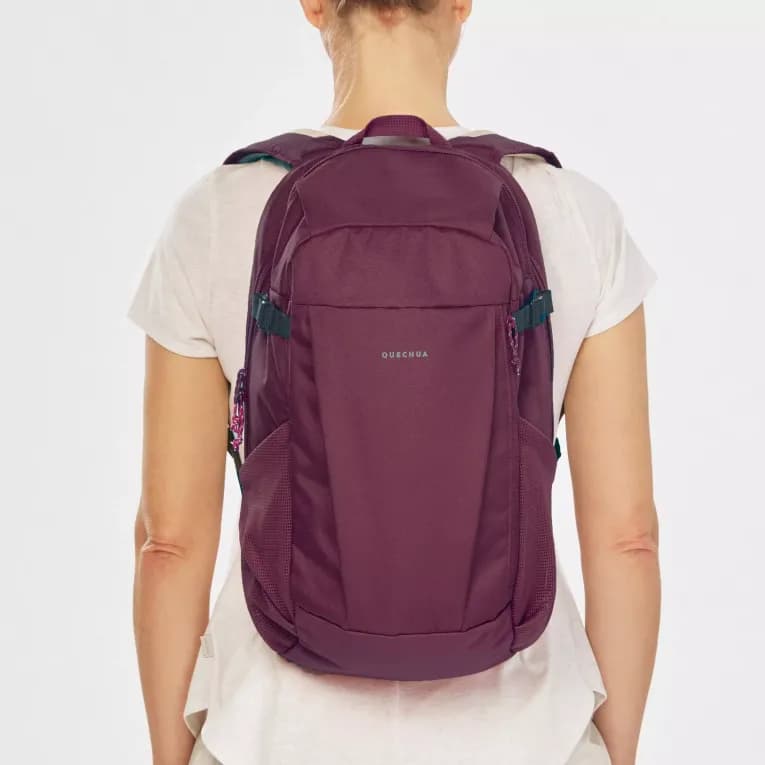 Рюкзак туристический 20 л. бордовый Quechua 100