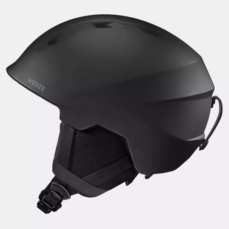 Шлем горнолыжный для взрослых чёрный Wedze PST 500