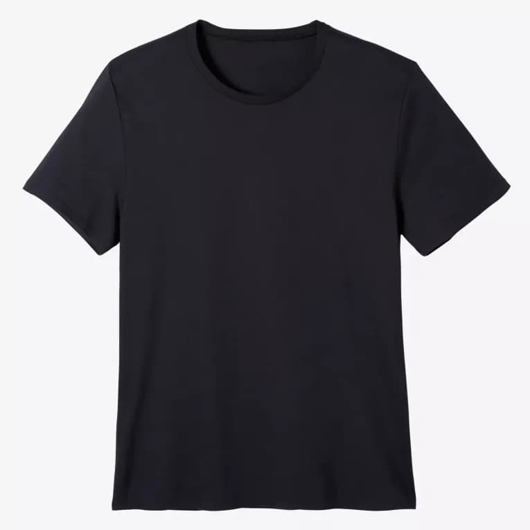 Футболка для фитнеса мужская чёрная Nyamba SPORTEE 100