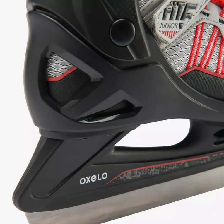 Коньки ледовые регулируемые детские чёрные Oxelo 500