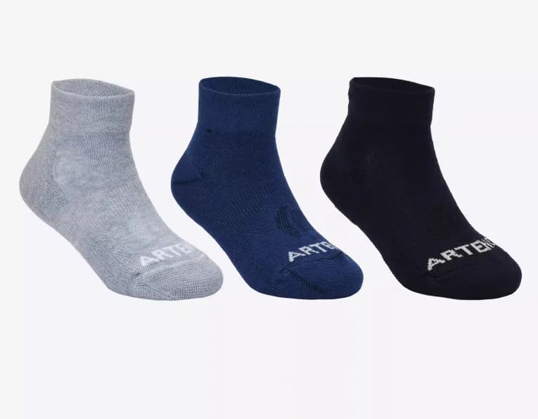 Носки для тениса детские низкие Artengo RS160