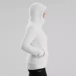 Толстовка флисовая женская белая Quechua 100