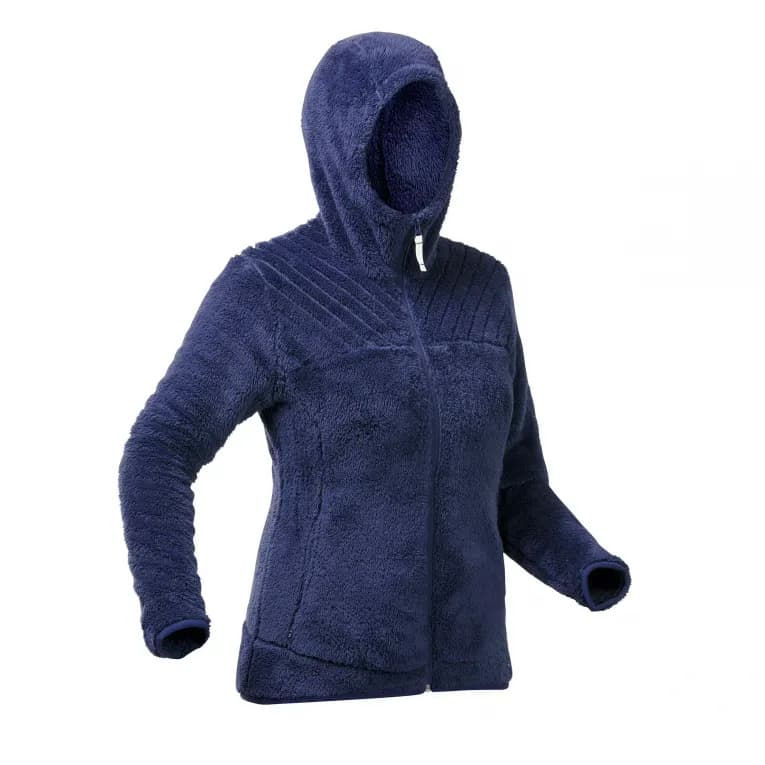 Толстовка флисовая женская синяя Quechua 100