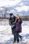 Зимняя куртка женская фиолетовая Quechua 100
