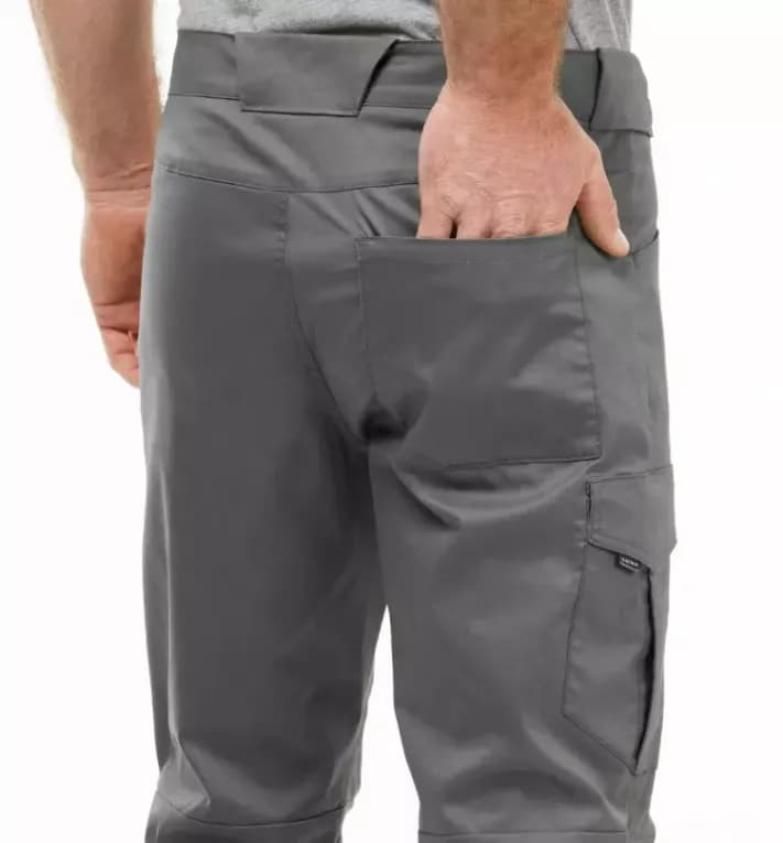 Брюки походные мужские серые Quechua NH100