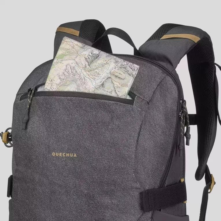 Рюкзак походный 20 л серый Quechua Arpenaz NH500