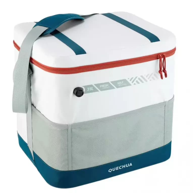 Сумка-холодильник для походов 35л синяя Quechua COMPACT FRESH