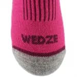 Носки горнолыжные детские розовые Wedze