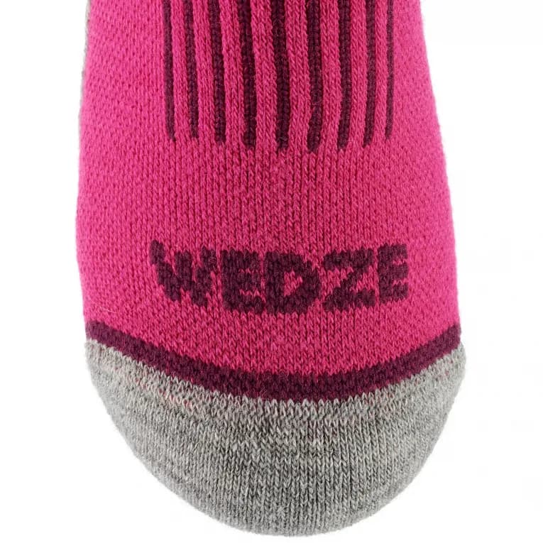 Носки горнолыжные детские розовые Wedze