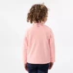 Кофта для походов флисовая детская розовая Quechua