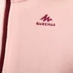 Кофта для походов флисовая детская розовая Quechua